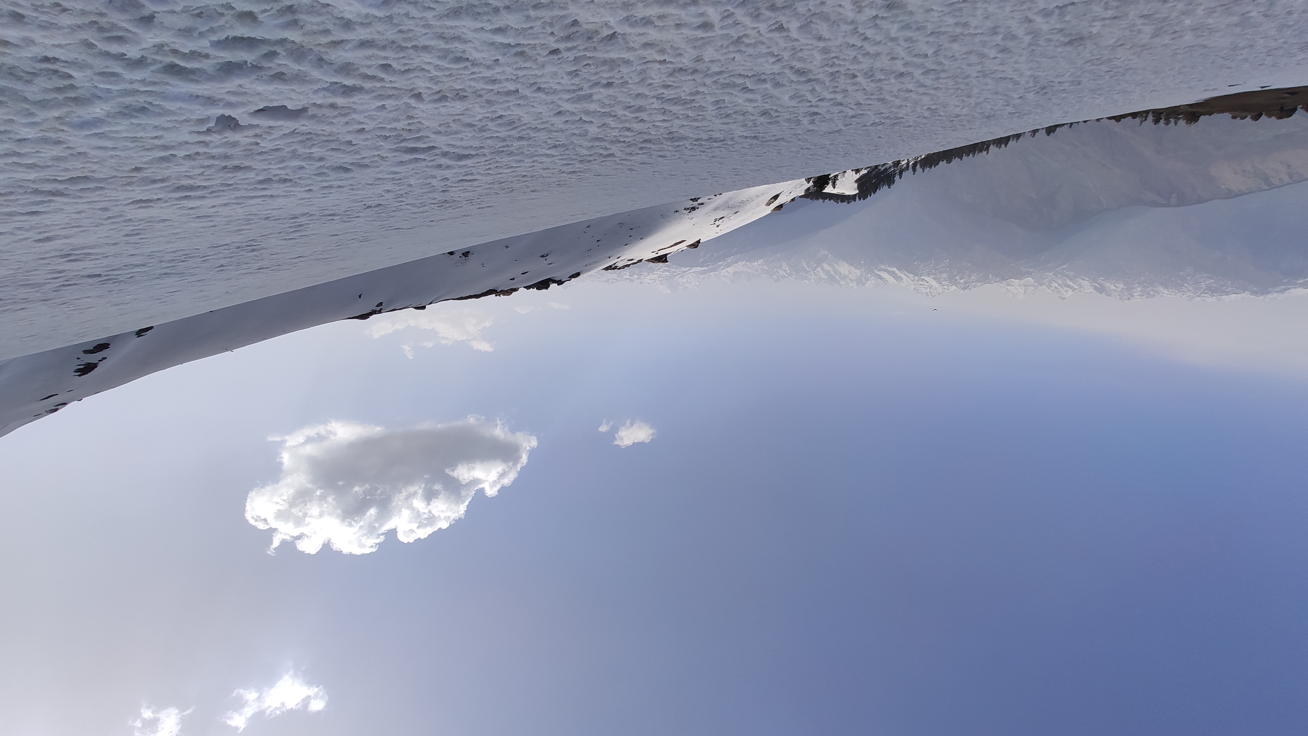 Scenic view while descending