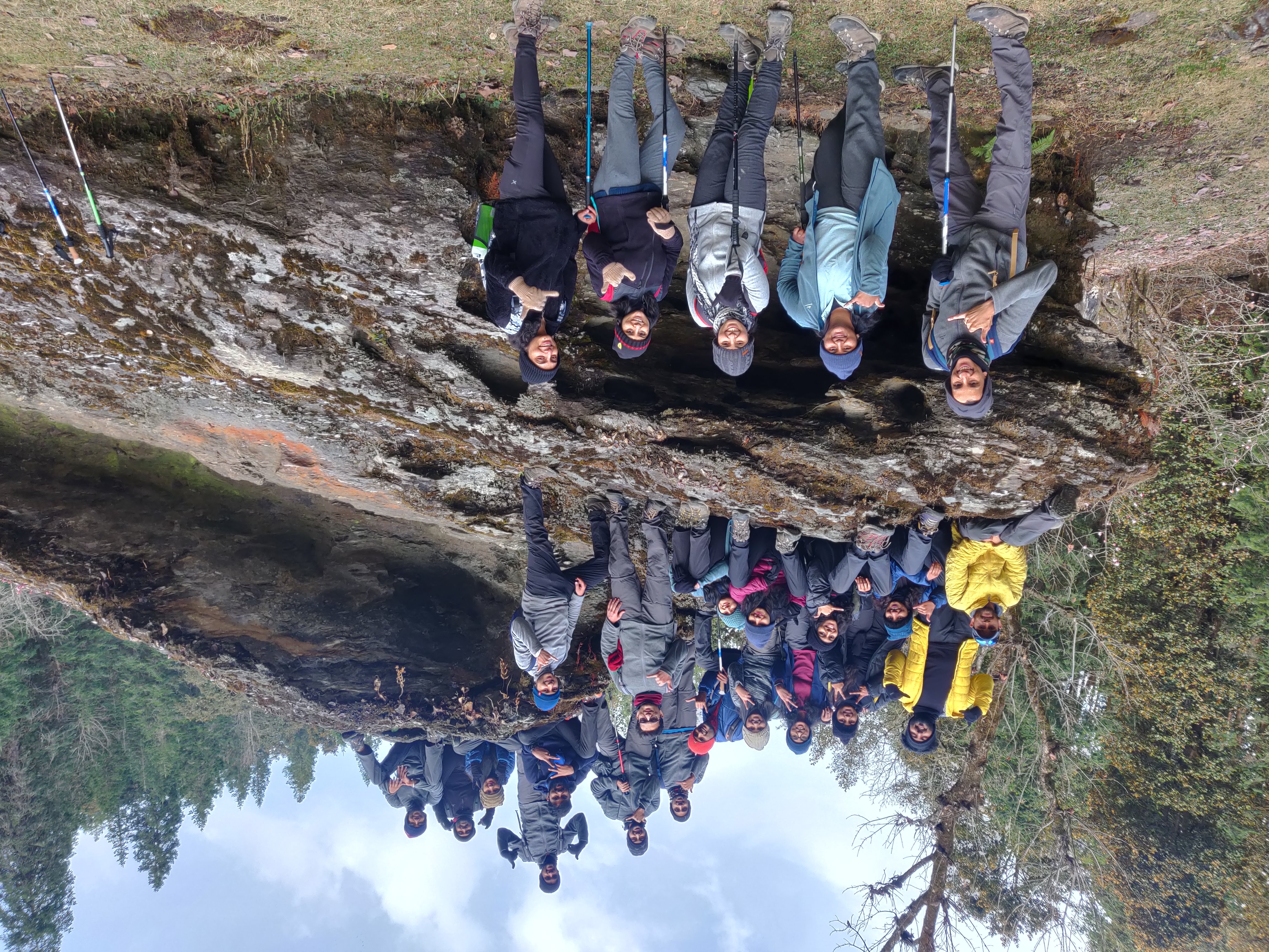 Natural rock cave on our acclimitization walk at Juda ki talab