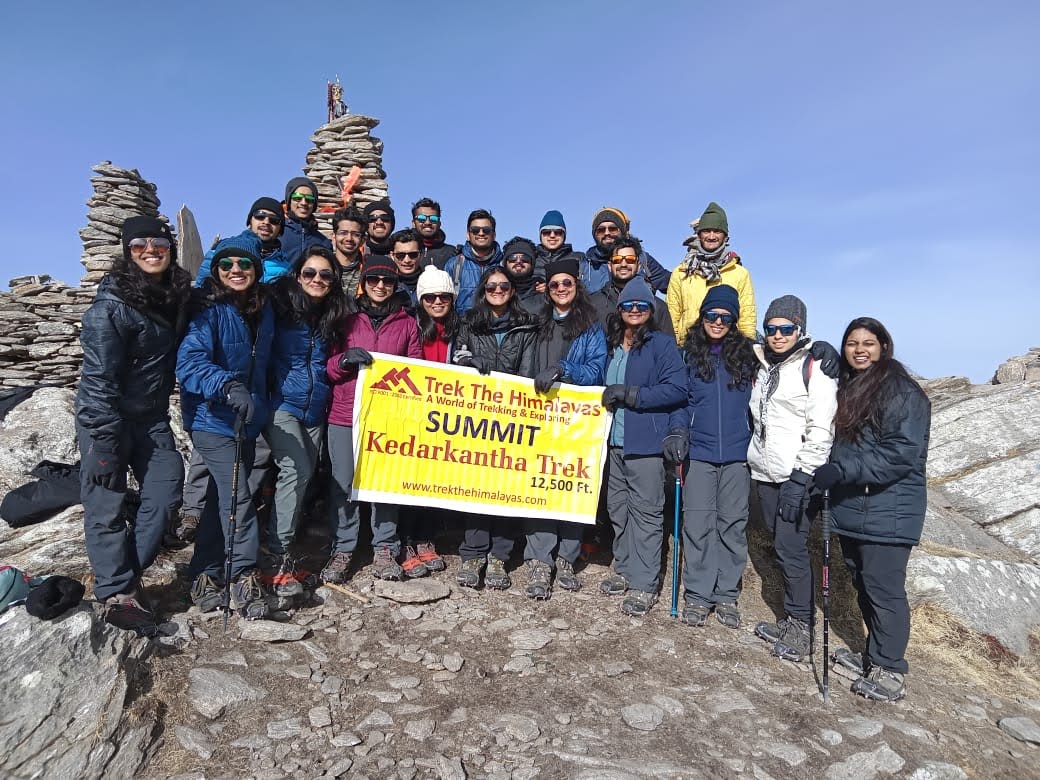 Group Pic After conquering Kedarkantha